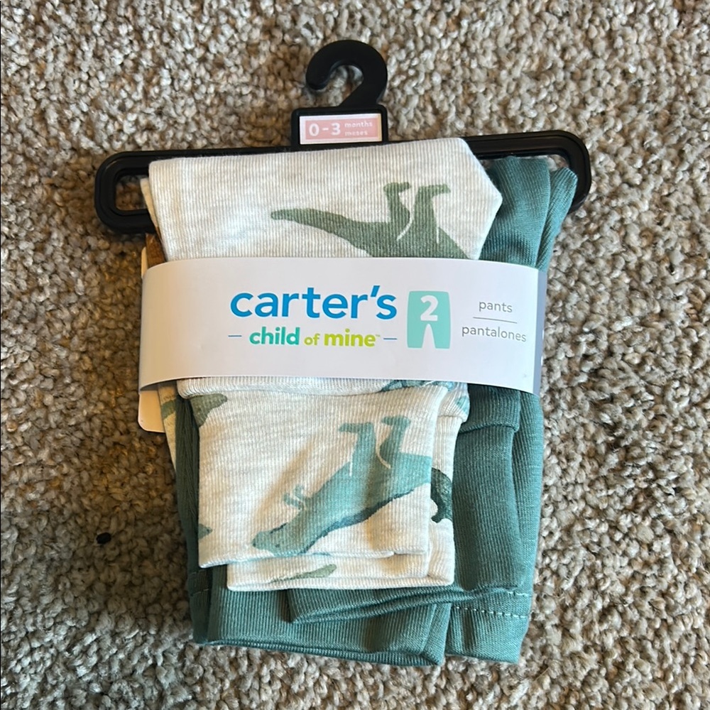 Carter's Green and Cream Underwear Set